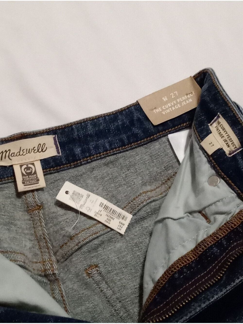 NWT Madewell Curvy Perfect Vintage Jeans, Manorford Wash: Instacozy, US 27 - Picture 6 of 15